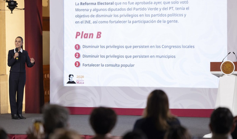 Presenta Claudia Sheinbaum su Plan B de Reforma Electoral